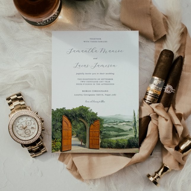 Invitación Elegante Borgo Corsignano | BODA (Subido por el creador)
