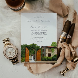 Invitación Elegante Borgo Corsignano   BODA