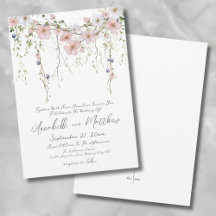Elegante Botánica Sencilla Floral de Flores Silves