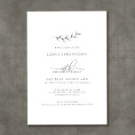 Invitación Elegante Botánico Sencillo Cumpleaños 60<br><div class="desc">Un sencillo rasguño botánico dibujado a mano se combina con caligrafía ventilada y tipografía tradicional para crear un diseño de fusión que un hombre o una mujer se sentirían cómodos usando. El gris oscuro sobre el blanco es la elección perfecta para cualquier temporada.</div>