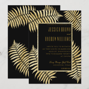 Invitación Elegante Botón de Agradecimiento de Boda con Hoja 