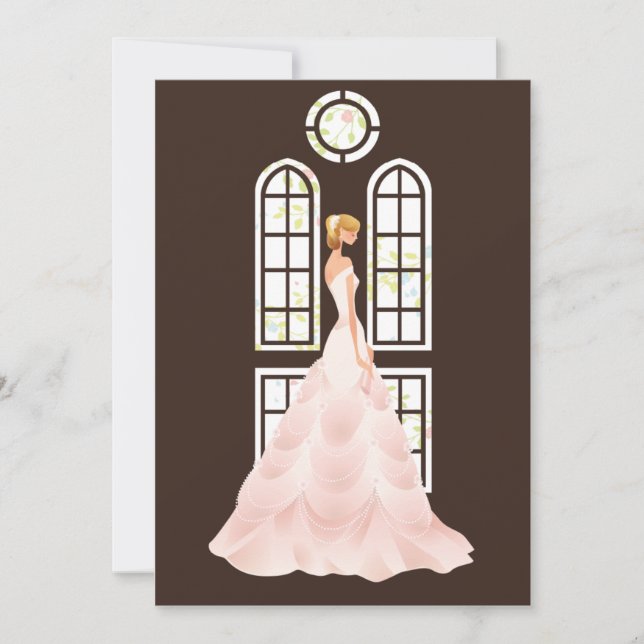 Invitación Elegante Bride Bridal Shower (Anverso)