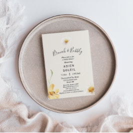 Invitación Elegante Brunch De Daisy Y Ducha De Bridal Bubbly