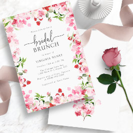 Invitación Elegante Brunch de novias florales