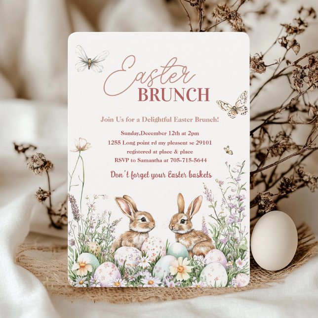 Invitación Elegante Brunch de Pascua (Subido por el creador)