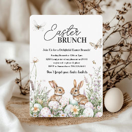 Invitación Elegante Brunch de Pascua