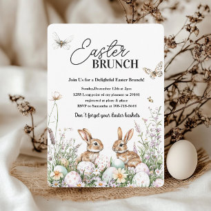 Invitación Elegante Brunch de Pascua
