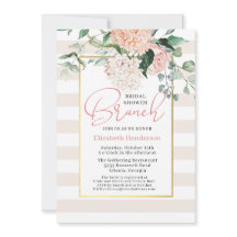 Elegante brunch floral rosa Hydrangea Bridal Showe