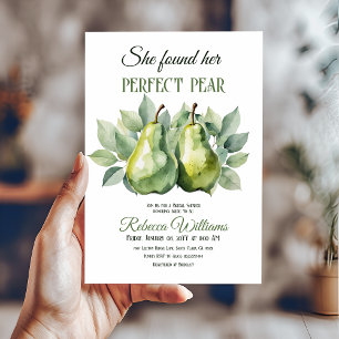 Invitación Elegante Brunch verde Perfecto Pear Bridal Ducha
