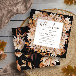 Invitación Elegante Caída Enamorada Ducha De Novias
