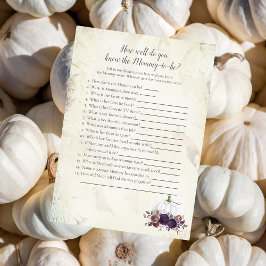 Invitación Elegante Calabaza Blanca, ¿conoces a mamá?
