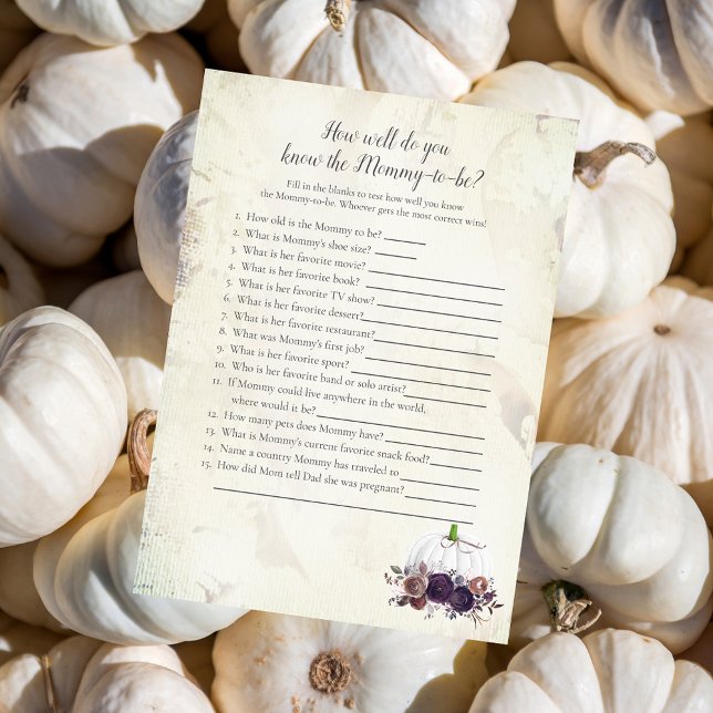Invitación Elegante Calabaza Blanca, ¿conoces a mamá? (Subido por el creador)