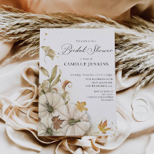 Elegante Calabaza de color de agua Caída Ducha Bri