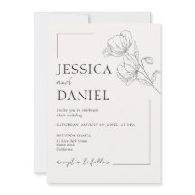 Elegante caligrafía Boda de escritura floral