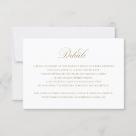 Invitación Elegante caligrafía Boda de guiones Detalles Inser