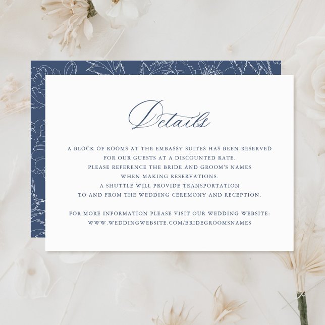 Invitación Elegante caligrafía Boda de guiones Detalles Inser (Subido por el creador)