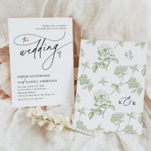 Elegante caligrafía Boda de Vintage en blanco y ne