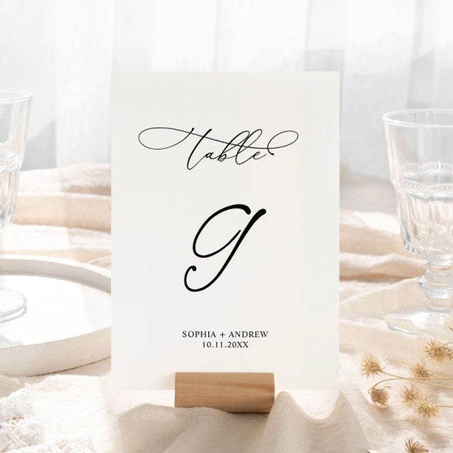 Invitación Elegante Caligrafía Boda Tabla número 9 (Subido por el creador)