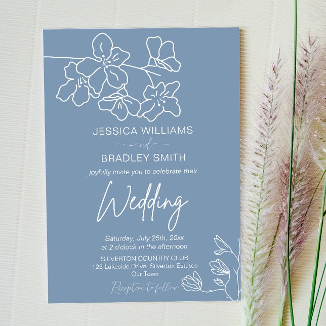 Invitación Elegante caligrafía de escritura minimalista moder (Subido por el creador)