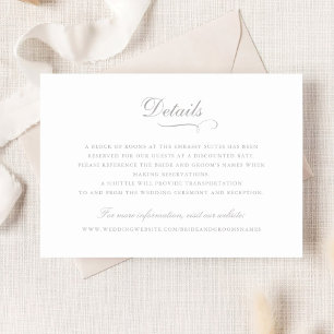 Invitación Elegante caligrafía Ornamento Boda de guiones deta