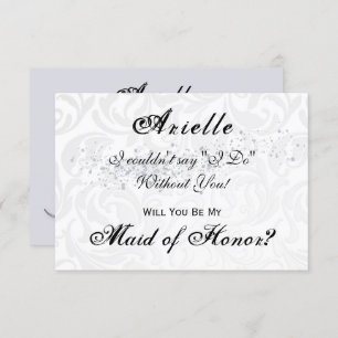 Invitación Elegante caligrafía Regencia Regency Style Maid of