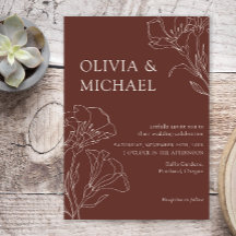 Elegante caligrafía simple Boda Minimalista