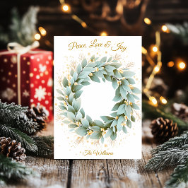 Invitación Elegante carta de coraje de Navidades Minimalistas