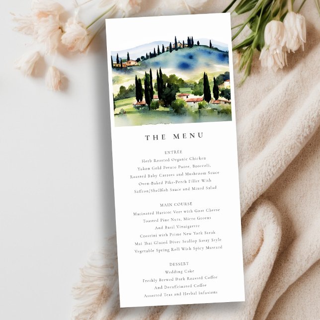 Invitación Elegante carta toscana italiana Boda paisajista  (Subido por el creador)