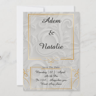 Invitación élégante carte d'invitation  