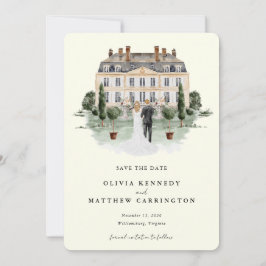 Invitación Elegante casa de campo | Ranch Save the Date