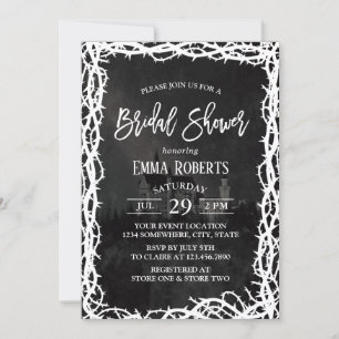 Invitación Elegante Castillo de Hadas Thorn Frame Bridal Show