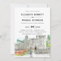 Elegante Castillo | Fin de semana de boda ilustrad