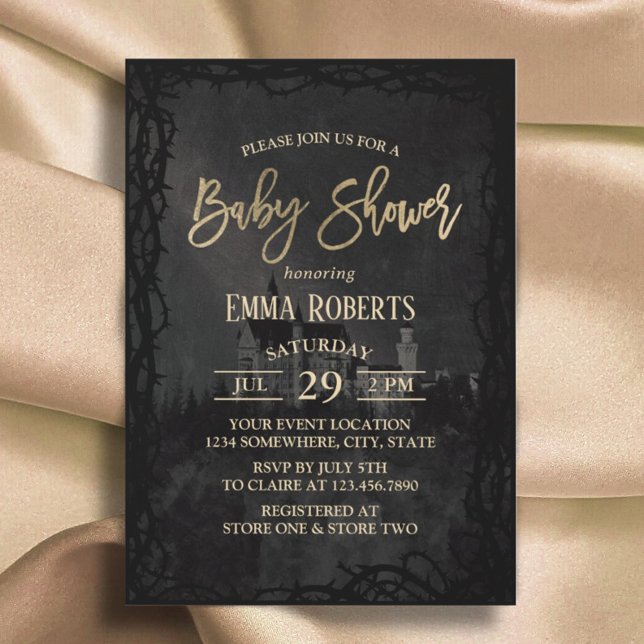 Invitación Elegante Castillo Princesa Baby Shower (Subido por el creador)