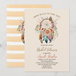 Invitación Elegante catcher de ensueño acuático y flores