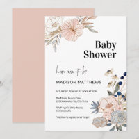 Elegante celebración de Baby Shower floral