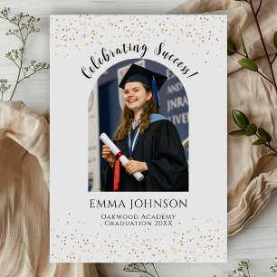 Invitación Elegante Celebración de Graduación Diseño De Espum