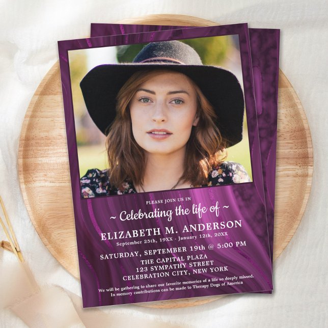 Invitación Elegante Celebración Del Personalizado De La Vida  (Subido por el creador)