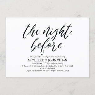 Invitación Elegante cena de ensayo de Boda ruso invita