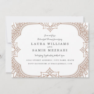 Invitación Elegante cena de ensayo Mehndi