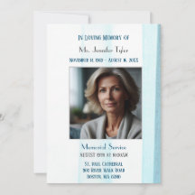 Elegante ceremonia conmemorativa del funeral azul