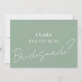 Invitación Elegante Charm Green Wildflower Boda Bridesmade