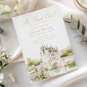 Invitación Elegante Château Romance Francés Despedida de Solt
