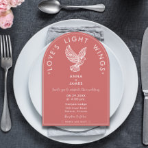 Elegante cita rosa del Rosa Minimalista Boda moder