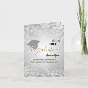 Invitación Elegante clase de 20XX, foto, graduación superior