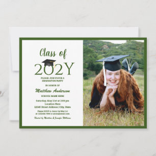 Invitación Elegante Clase de Graduado 2024 Foto