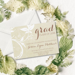 Invitación Elegante clase de Swirl Vintage de 20XX