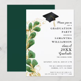 Invitación Elegante Clase de Verdor de 2025 Graduación modern