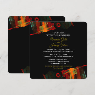 Invitación Elegante Clásico Moderno Tendencia Patrón #903 Bod