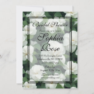 Invitación Elegante clásico verde botánico floral