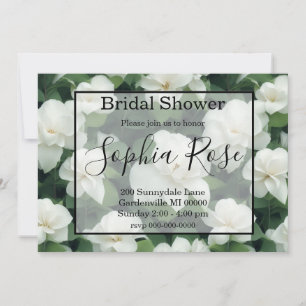 Invitación Elegante clásico verde botánico floral
